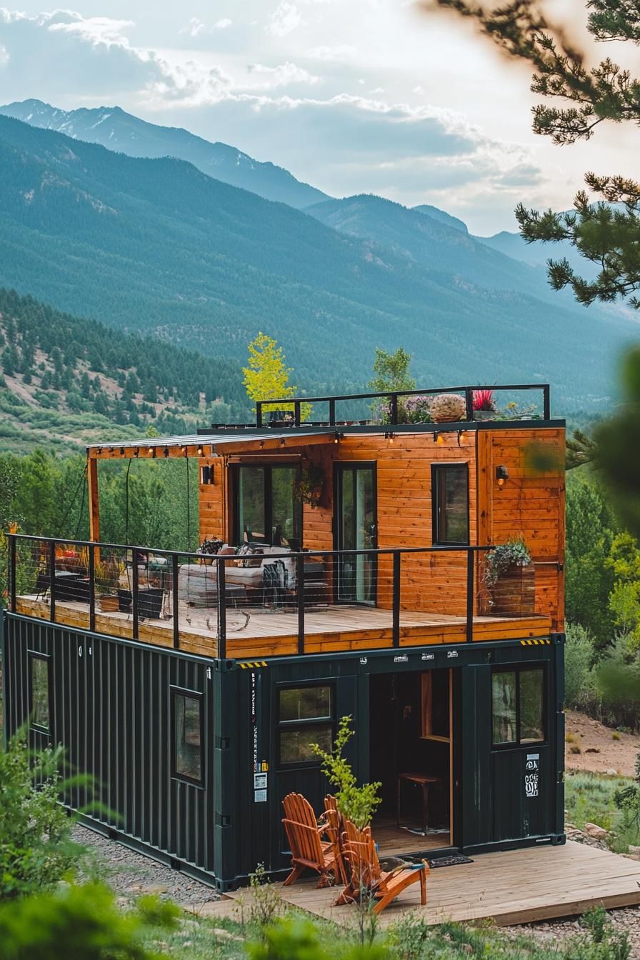 Tiny Houses With Wood Siding and Rooftop Decks