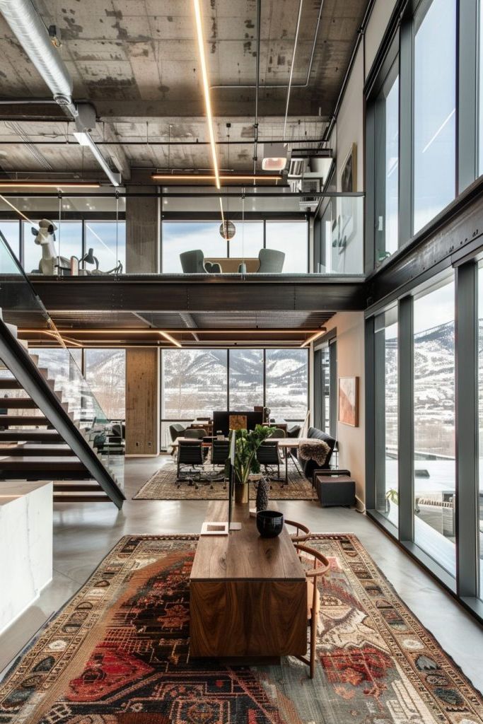 Multi-level Office Facing the Mountains - photo 3