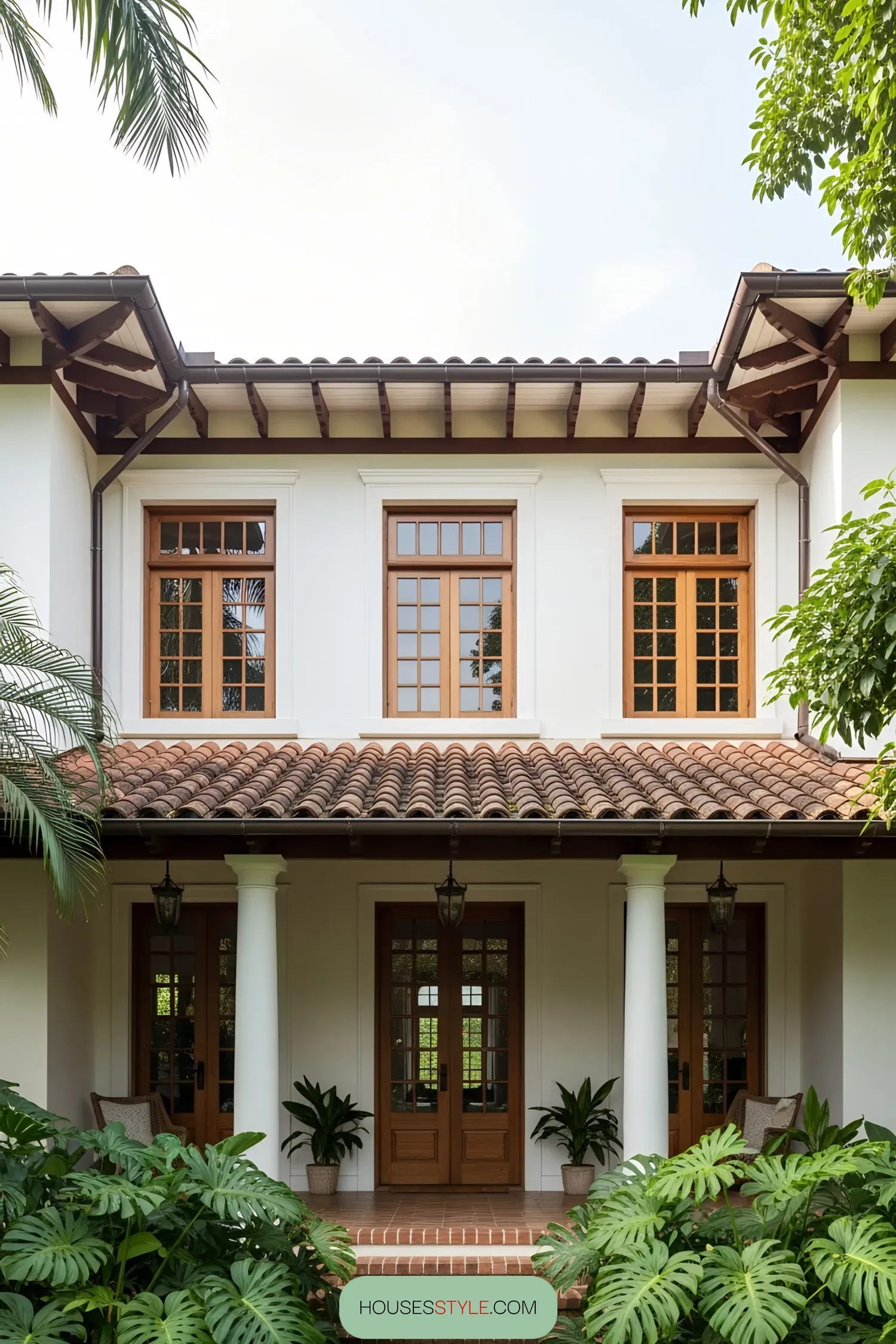 A Colonial Veranda Set in the Tropics