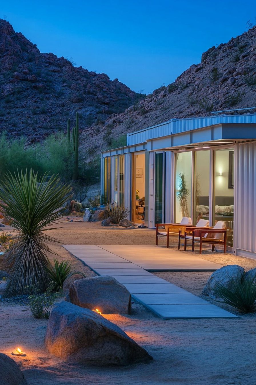 Desert Container Home Hideaway