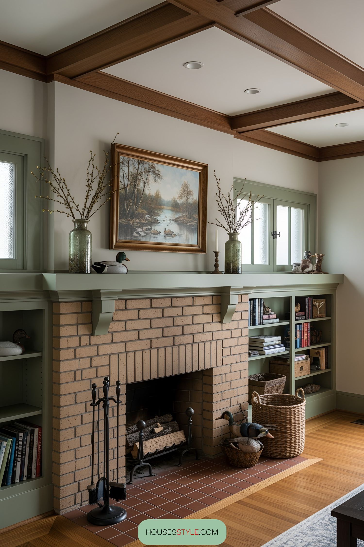 A Fireplace That Blends Warmth and Tradition