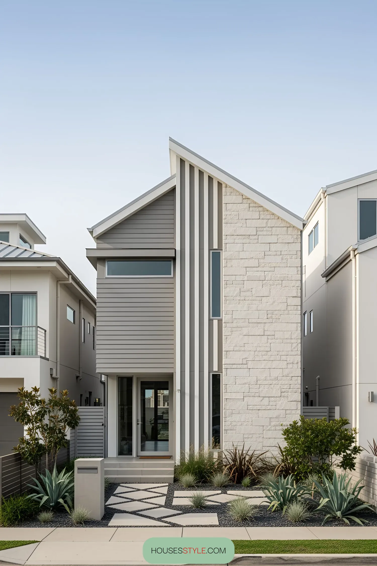 Beachfront Design With Geometric Style