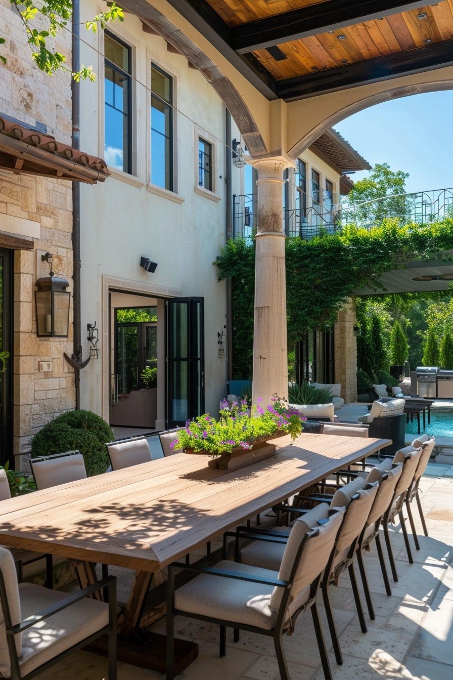 Setting Up Outdoor Dining Areas