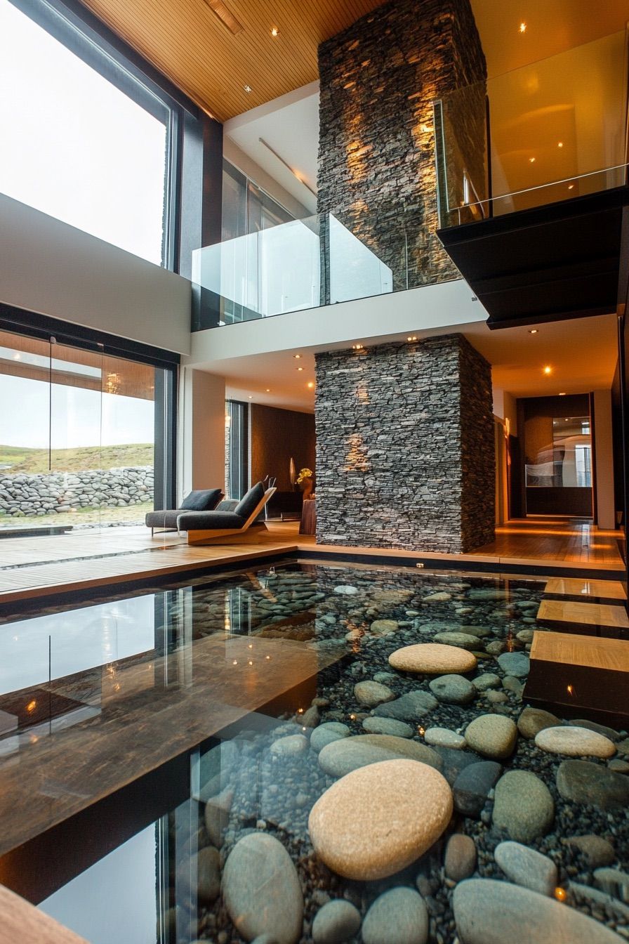 Zen Rock Garden Atrium Ideas - photo 4