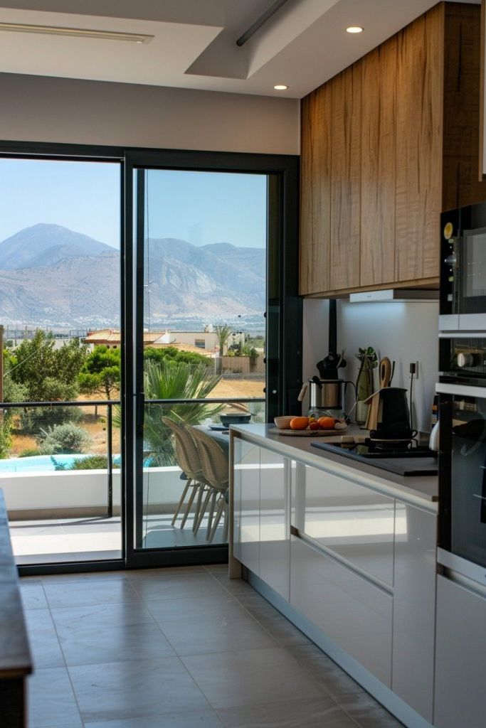 Sliding Glass Doors to the Patio