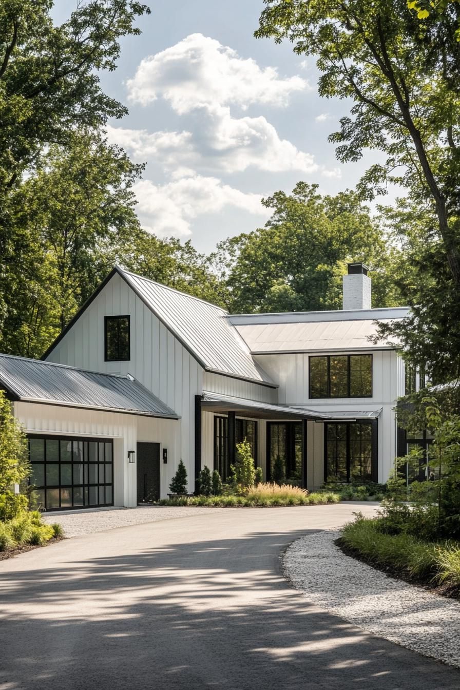 Steel and Glass Barn-Style Garage - photo 3