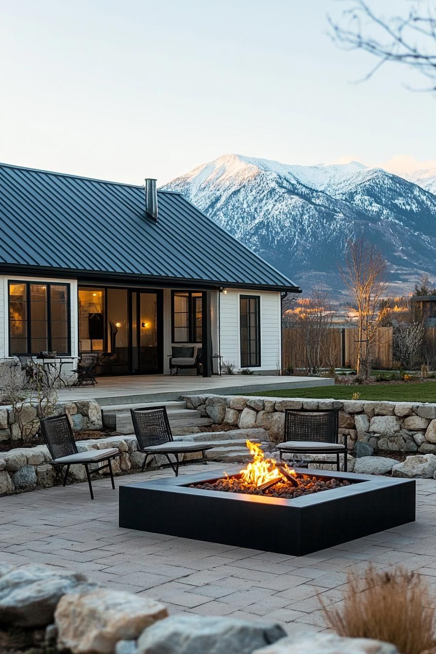 L-Shaped Patio With Fire Pit Seating - photo 3
