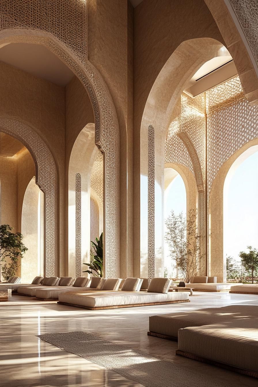 Moroccan Palace With Mosaic Tile and Arches - photo 4