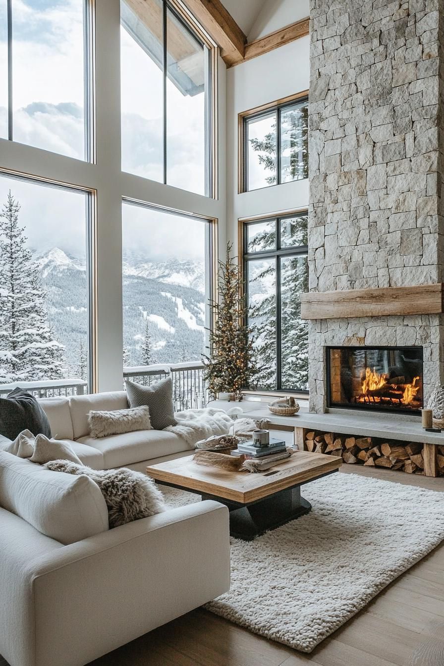 Cottage-Style Mountain House With Corner Stone Fireplace - photo 4