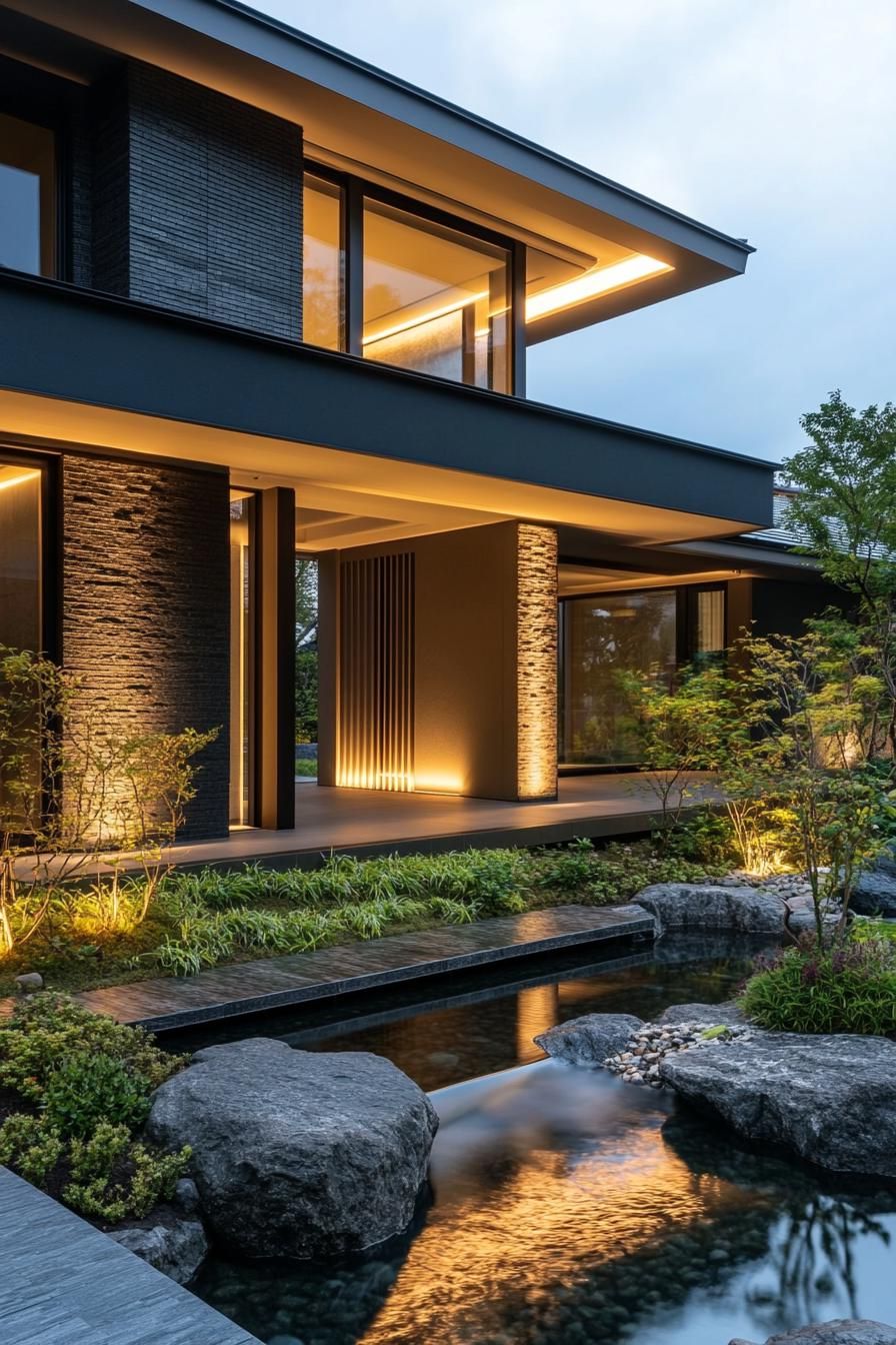 Floating Roof Design With Hidden Lighting