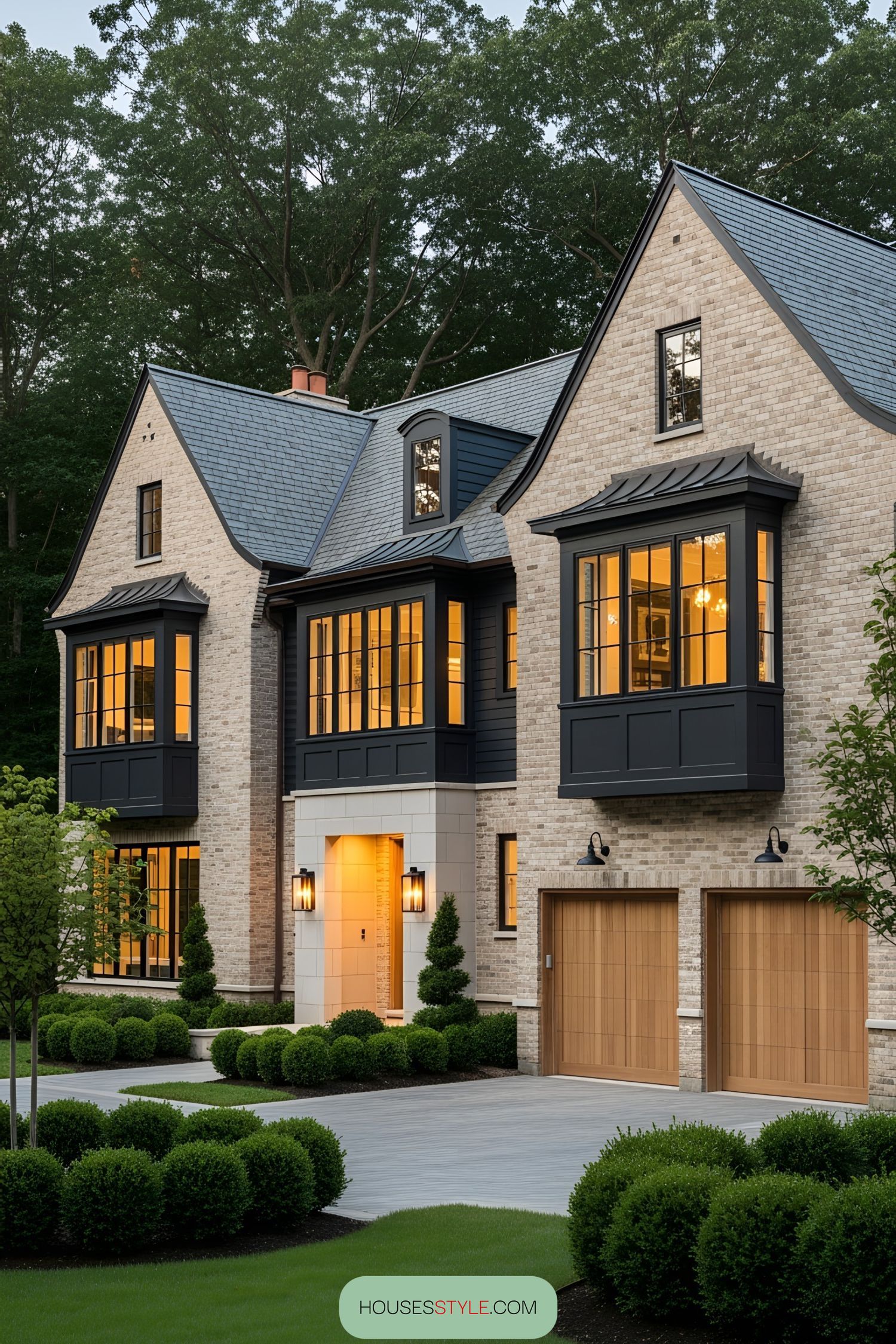 Grand Castle Built From Gleaming Brick