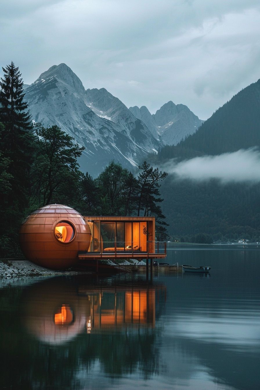 Suspended Floating Sphere Home