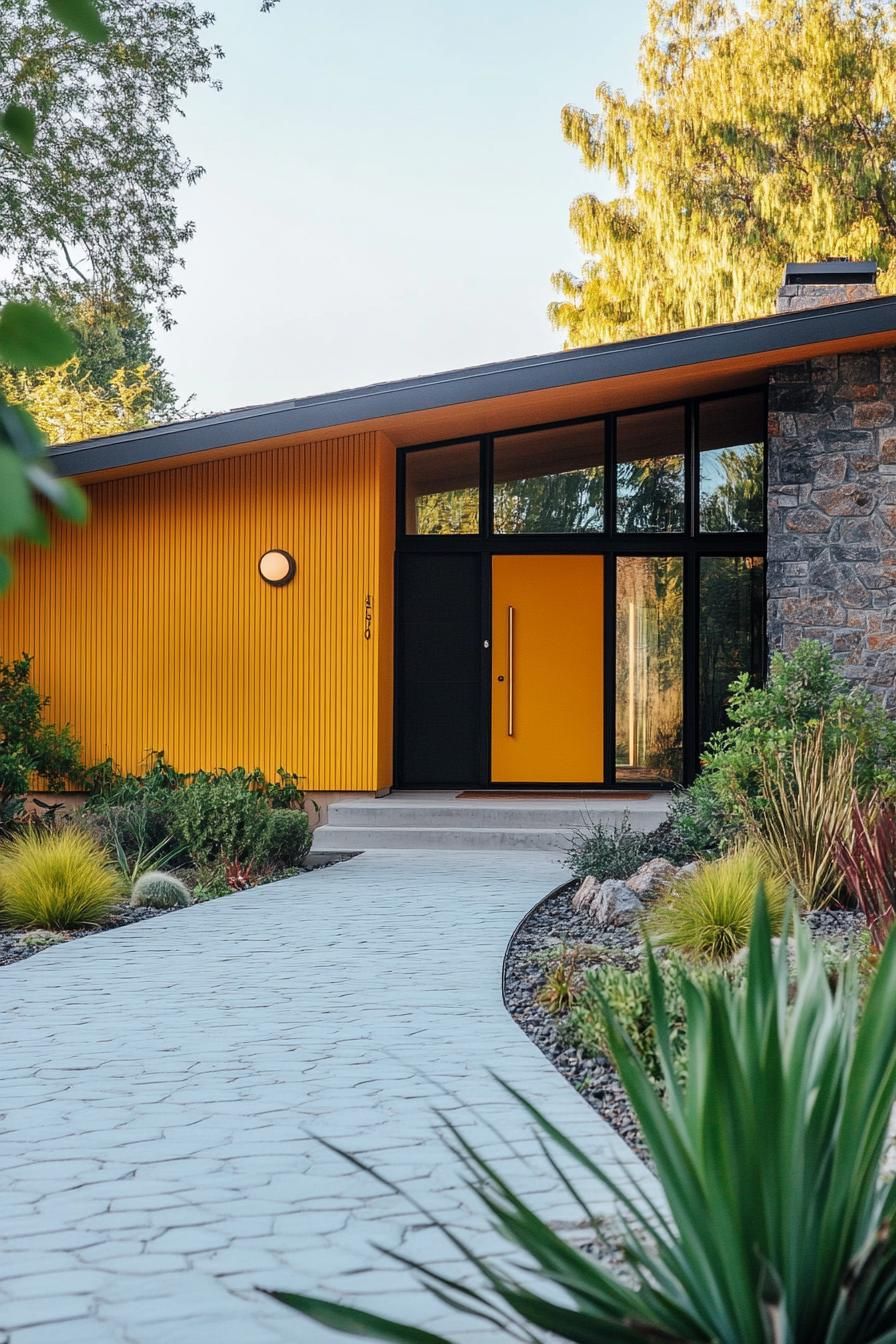 Mustard Yellow Paired with Charcoal Trim - photo 3
