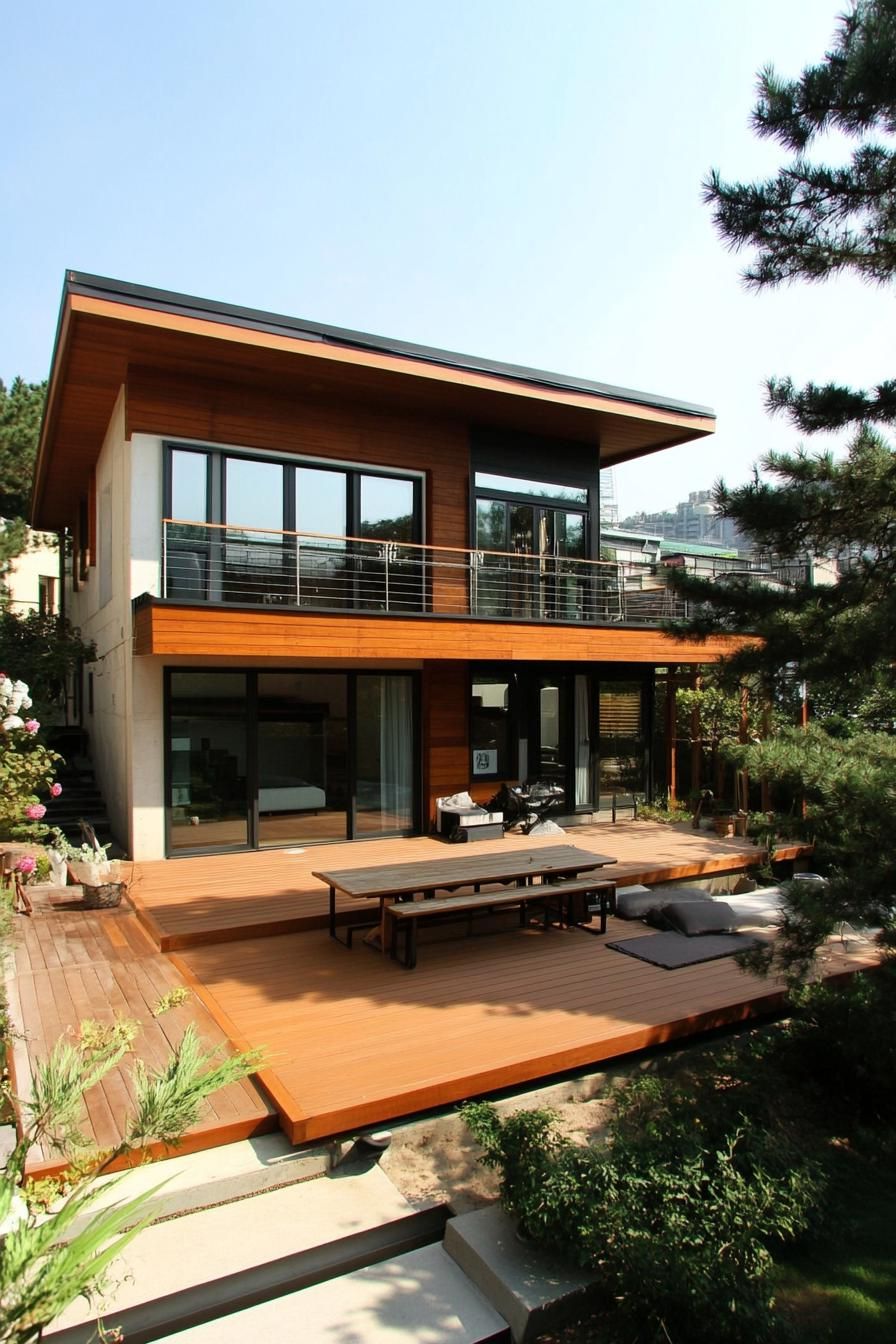Stylish Elevated Wooden Decks - photo 4