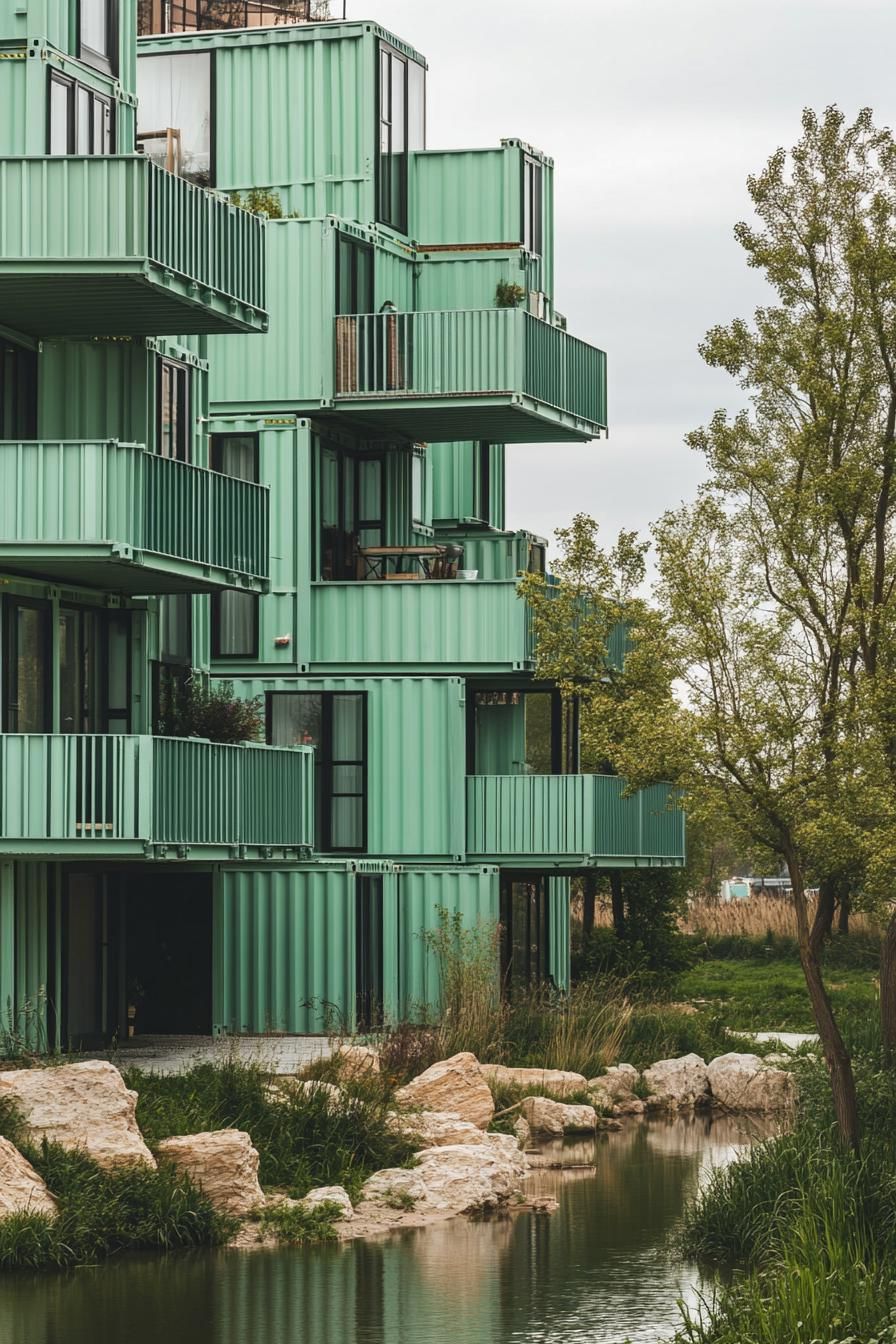 A Symphony of Stacked Container Living