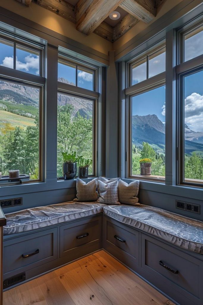 Cozy Kitchen Nook With Corner Windows - photo 2