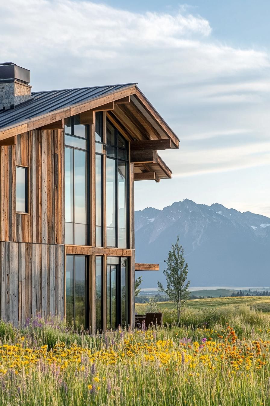 Salvaged Wood Siding Paired With Oversized Windows - photo 3