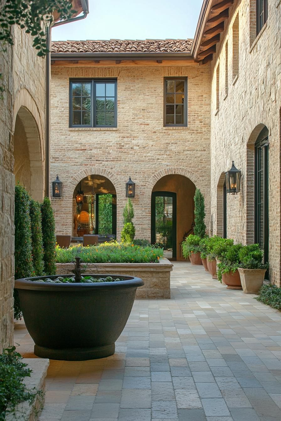 The Charm of a Tuscan Courtyard