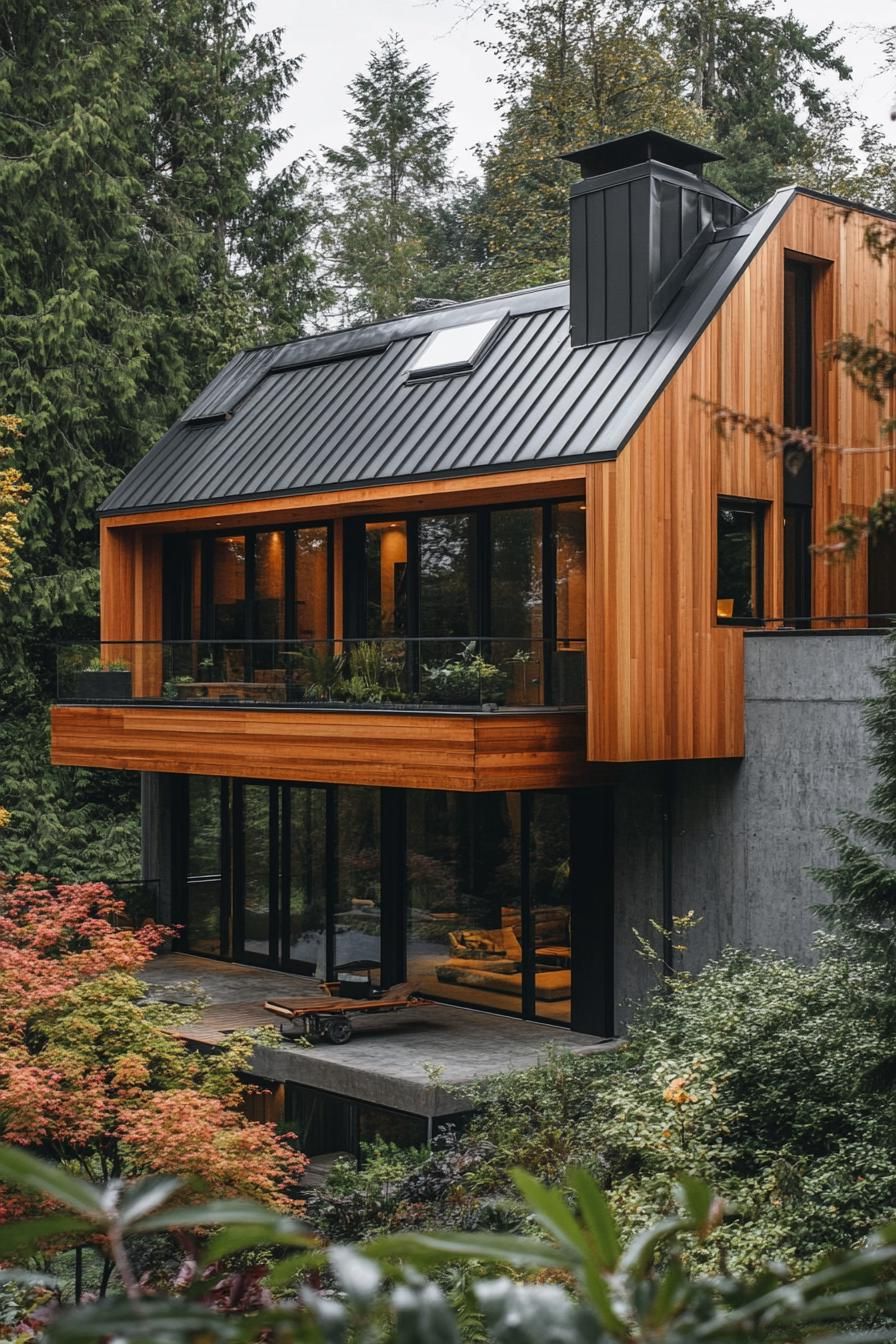 Zinc Roofing Paired With Exposed Timber Beams - photo 3