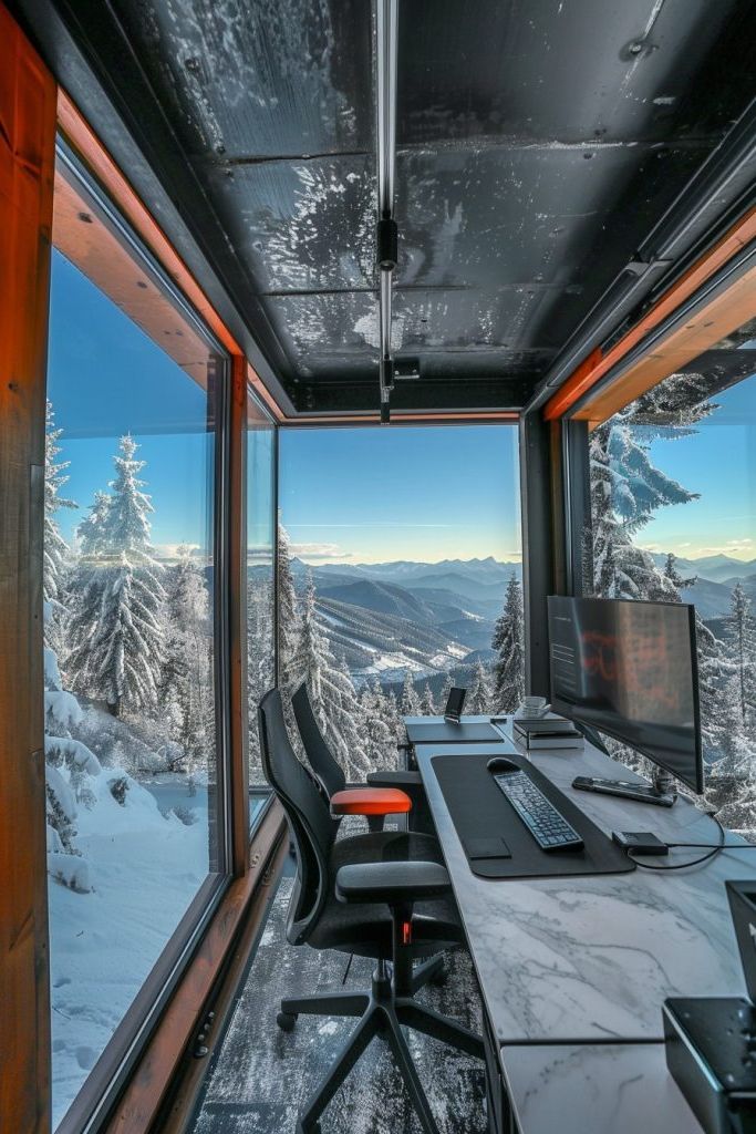 Shipping Container Office With Oversized Windows - photo 4
