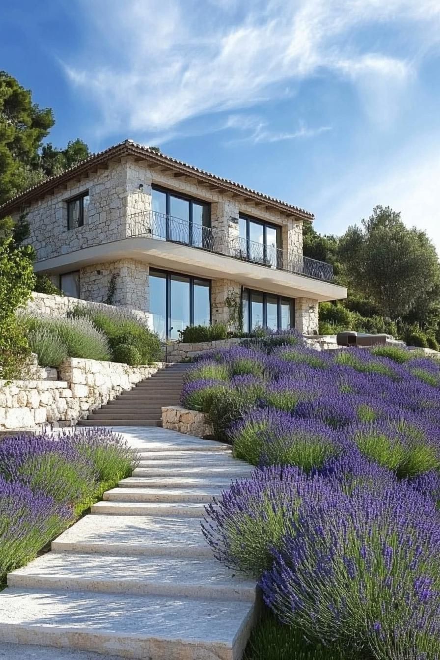 French Riviera Home With Lavender Gardens