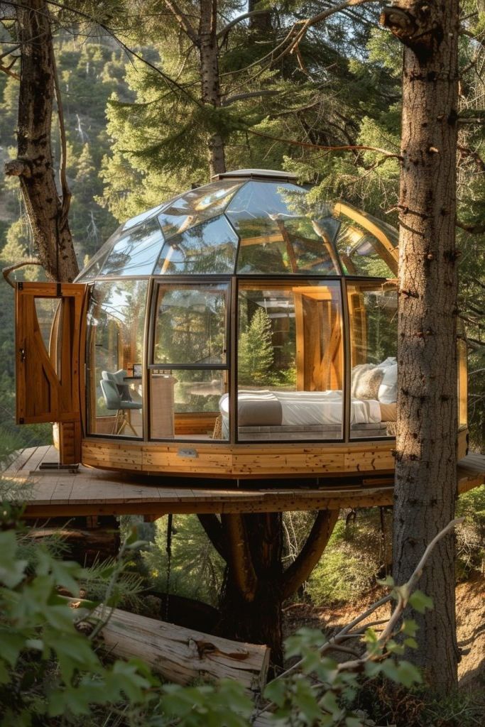 Floating Bubble-Shaped Cabin