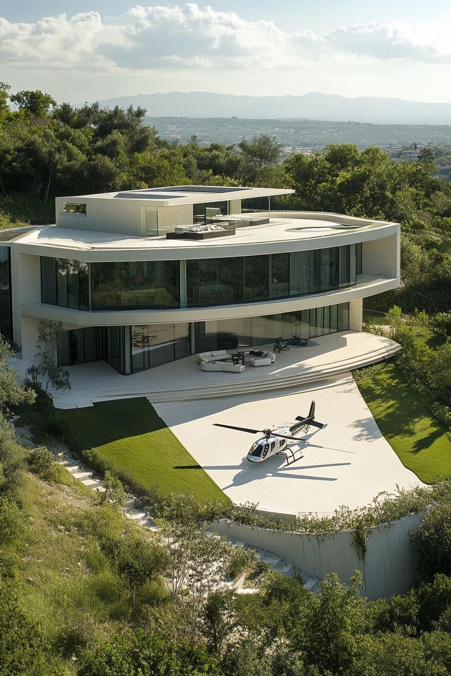 Villas Featuring Private Helicopter Pads
