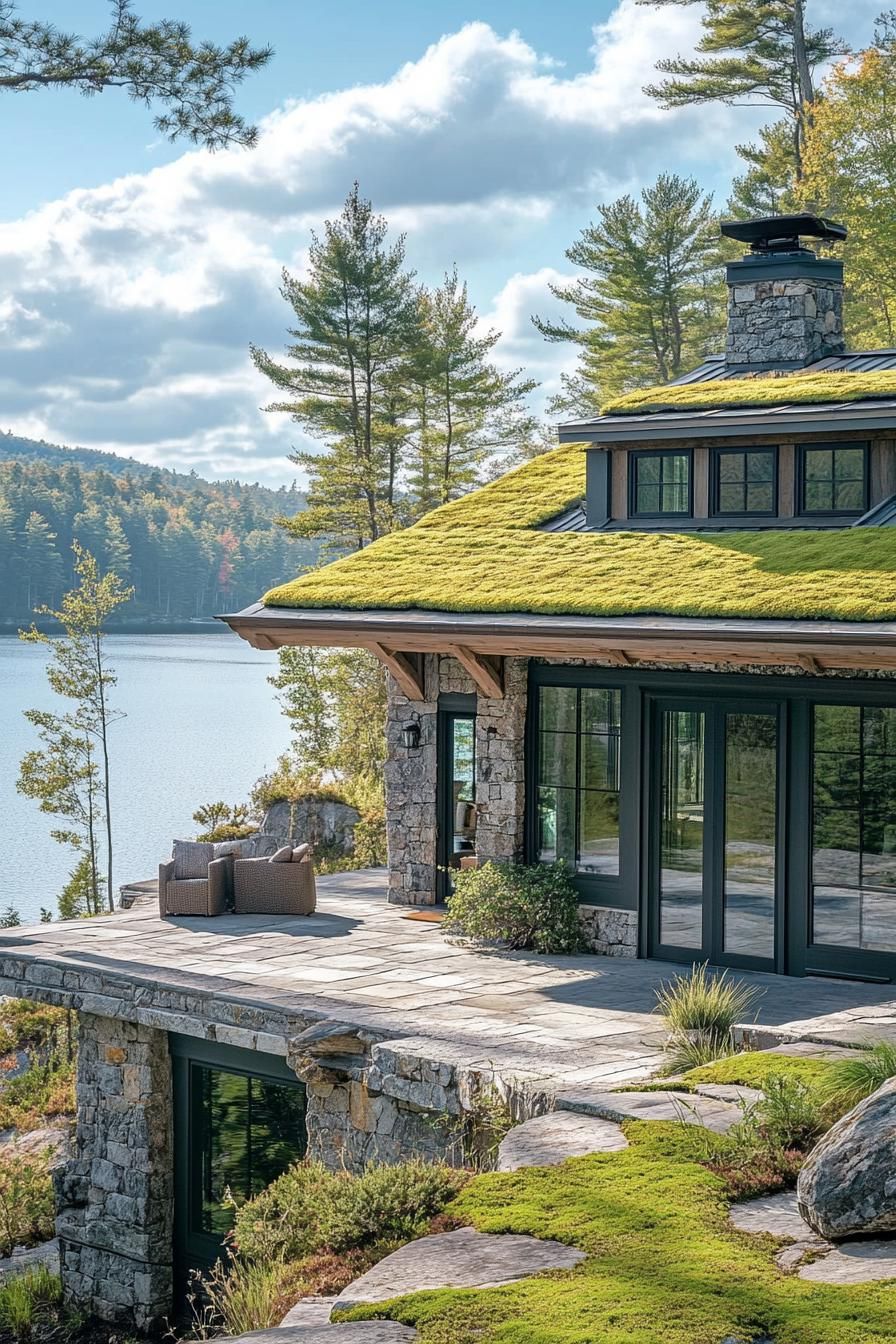 Living Green Roofs Covered In Moss - photo 3