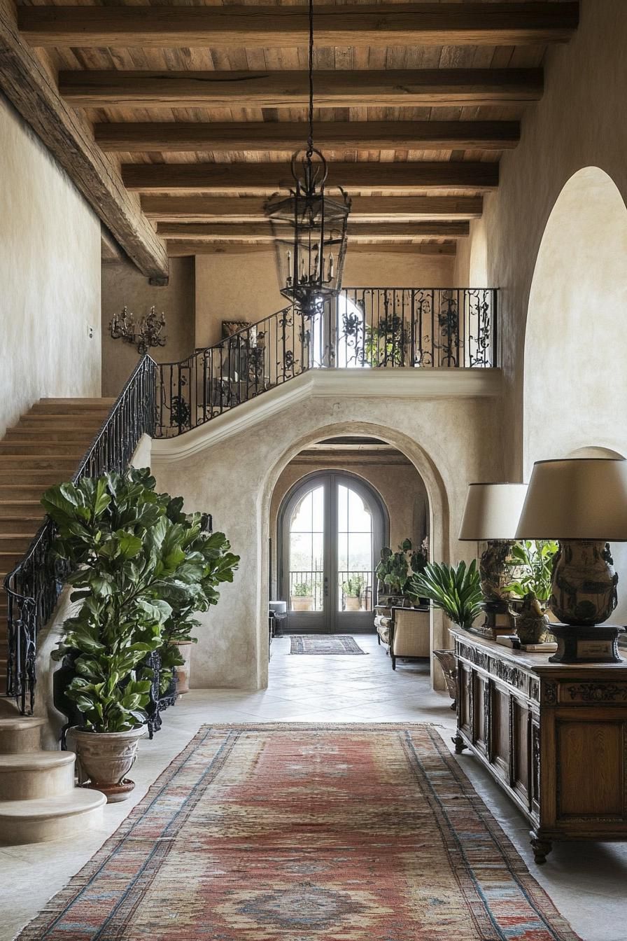 Rustic Elegant Entryway Design