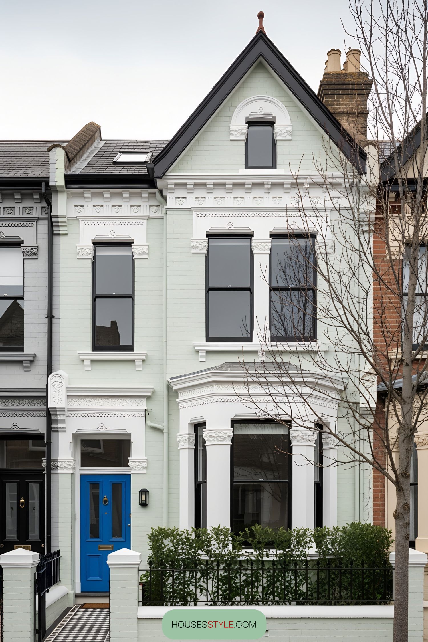 A Hint of Blue: Whimsical Victorian Terrace Details
