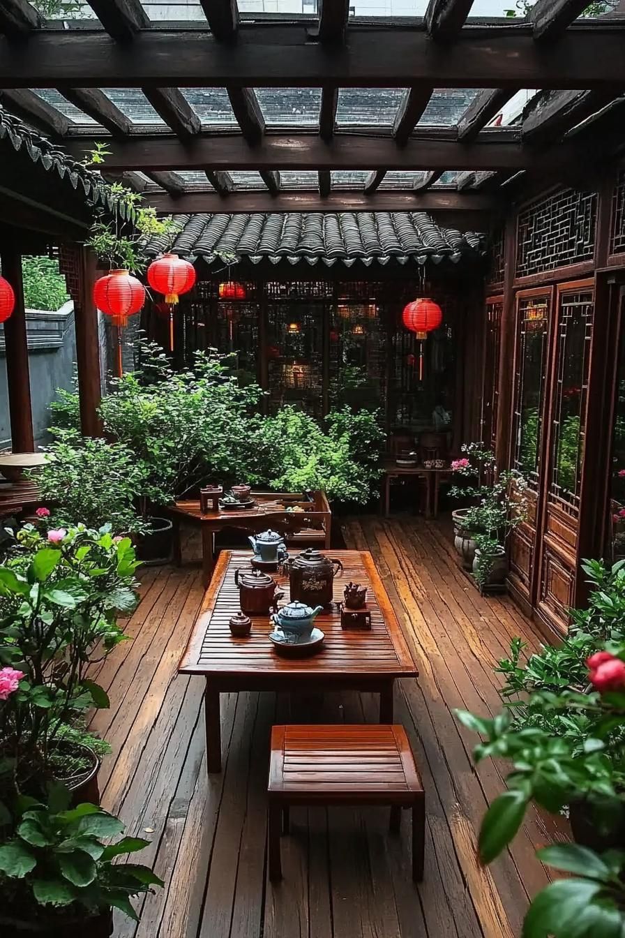 Courtyards With A Private Tea House