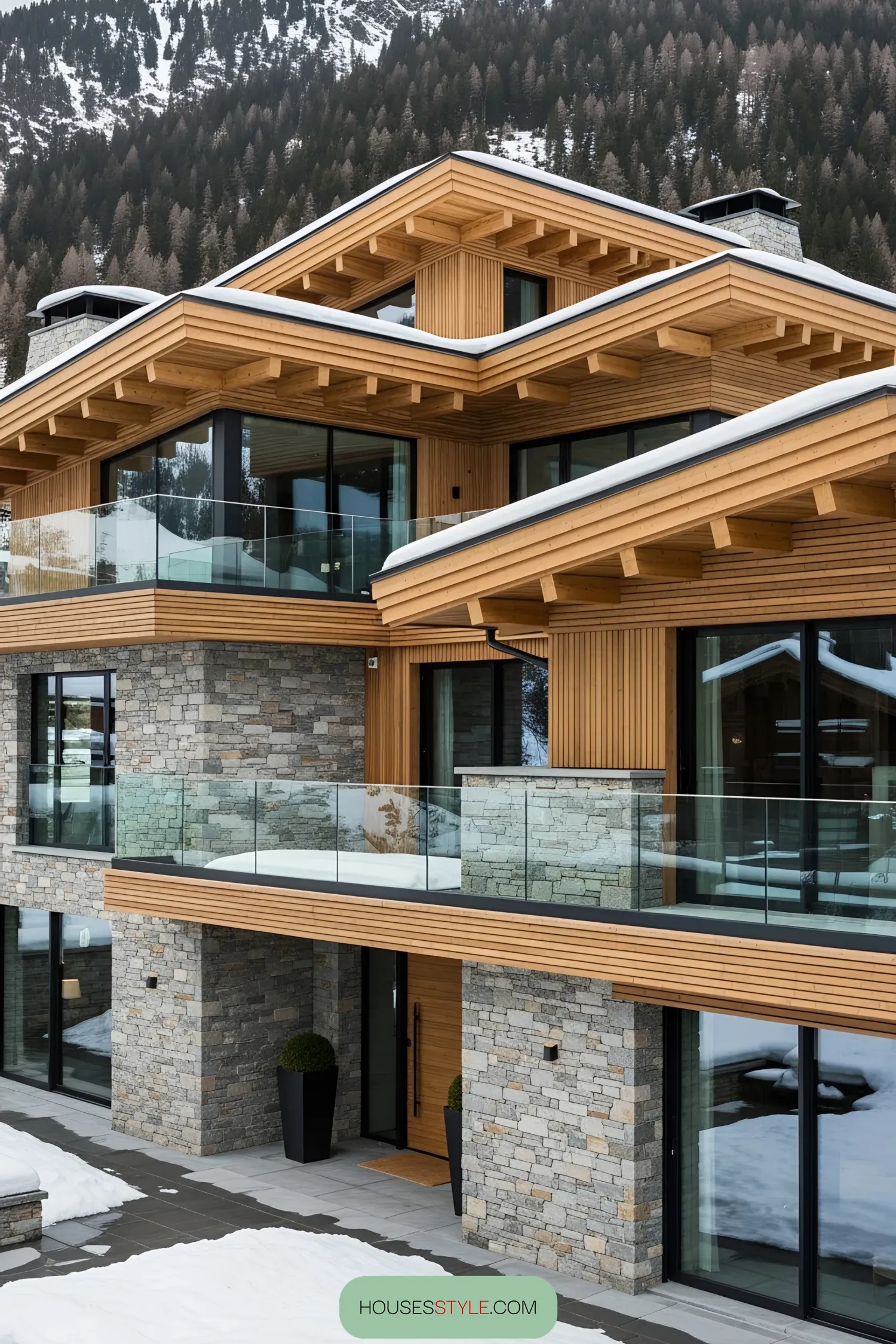 How Timber and Stone Blend in Chalet Design