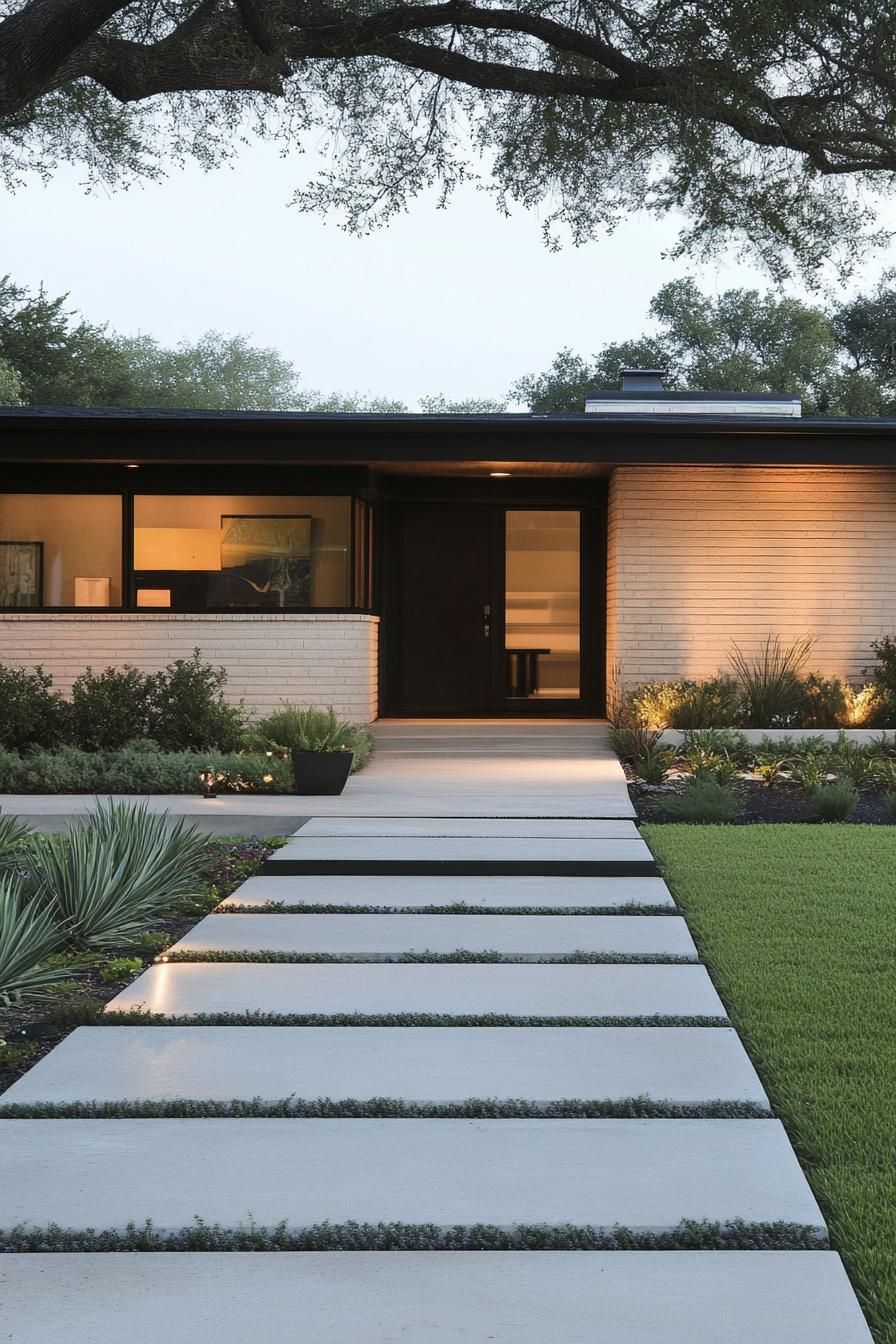 Symmetrical Minimalist Landscaping Ideas - photo 3