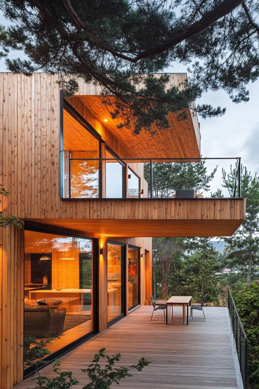 Knotty Pine Siding With a Cantilevered Design - photo 4
