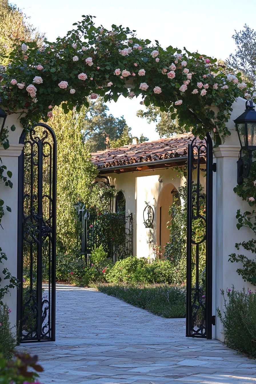 Gated Entrances With Lantern Lighting - photo 3