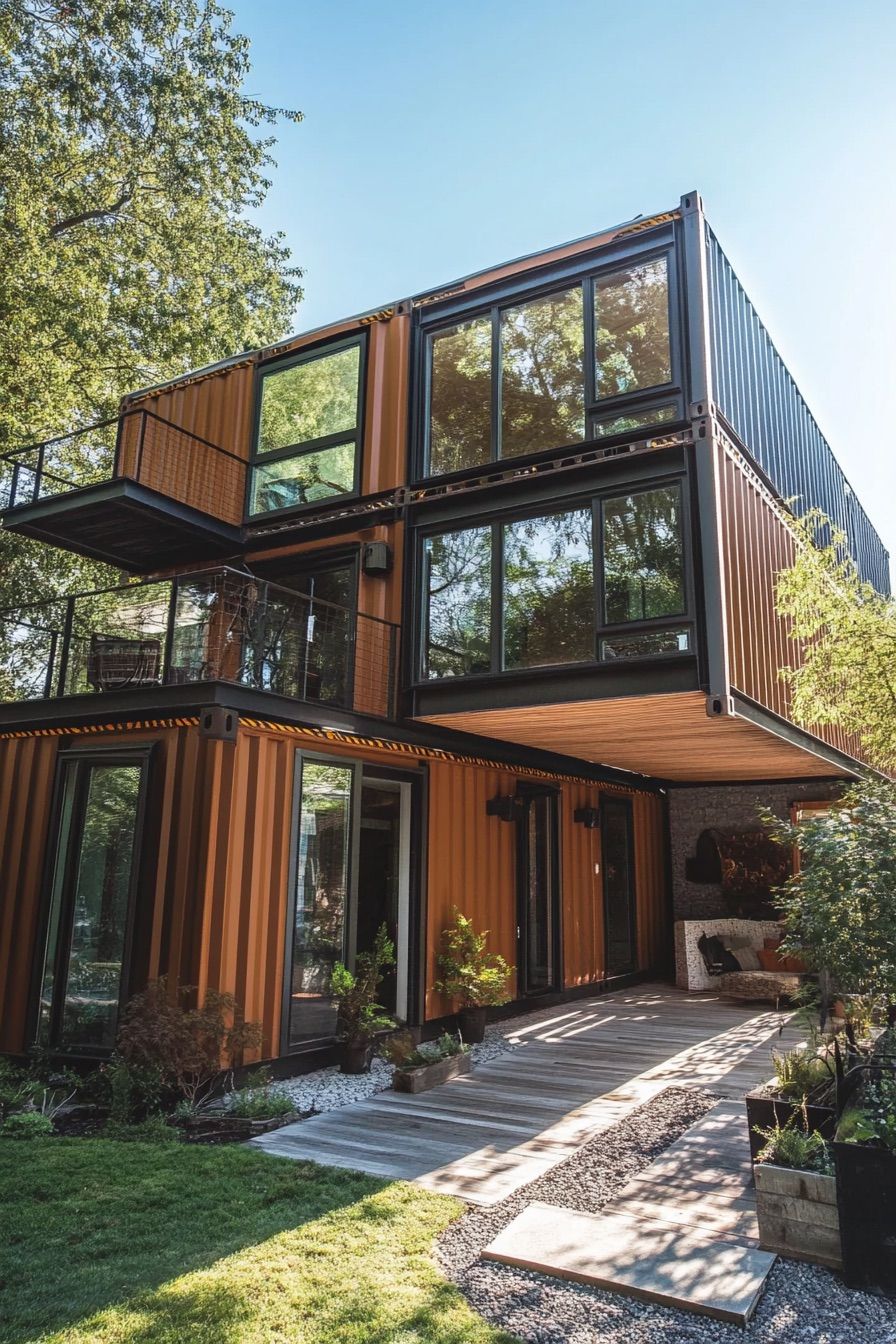 Stacked Shipping Container Levels - photo 3