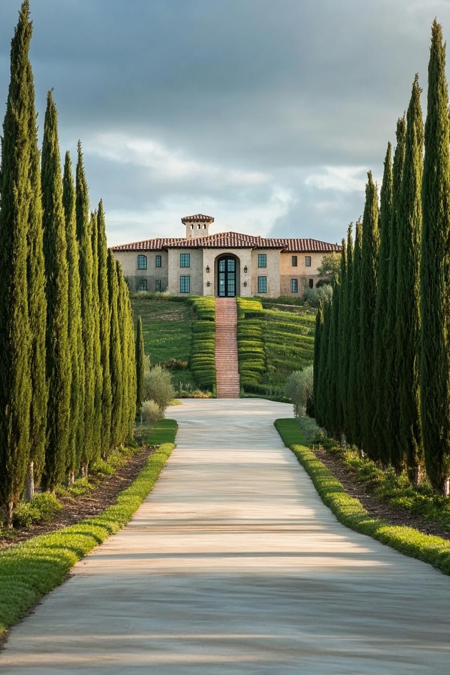 Cypress Driveway to a Hilltop Manor - photo 4