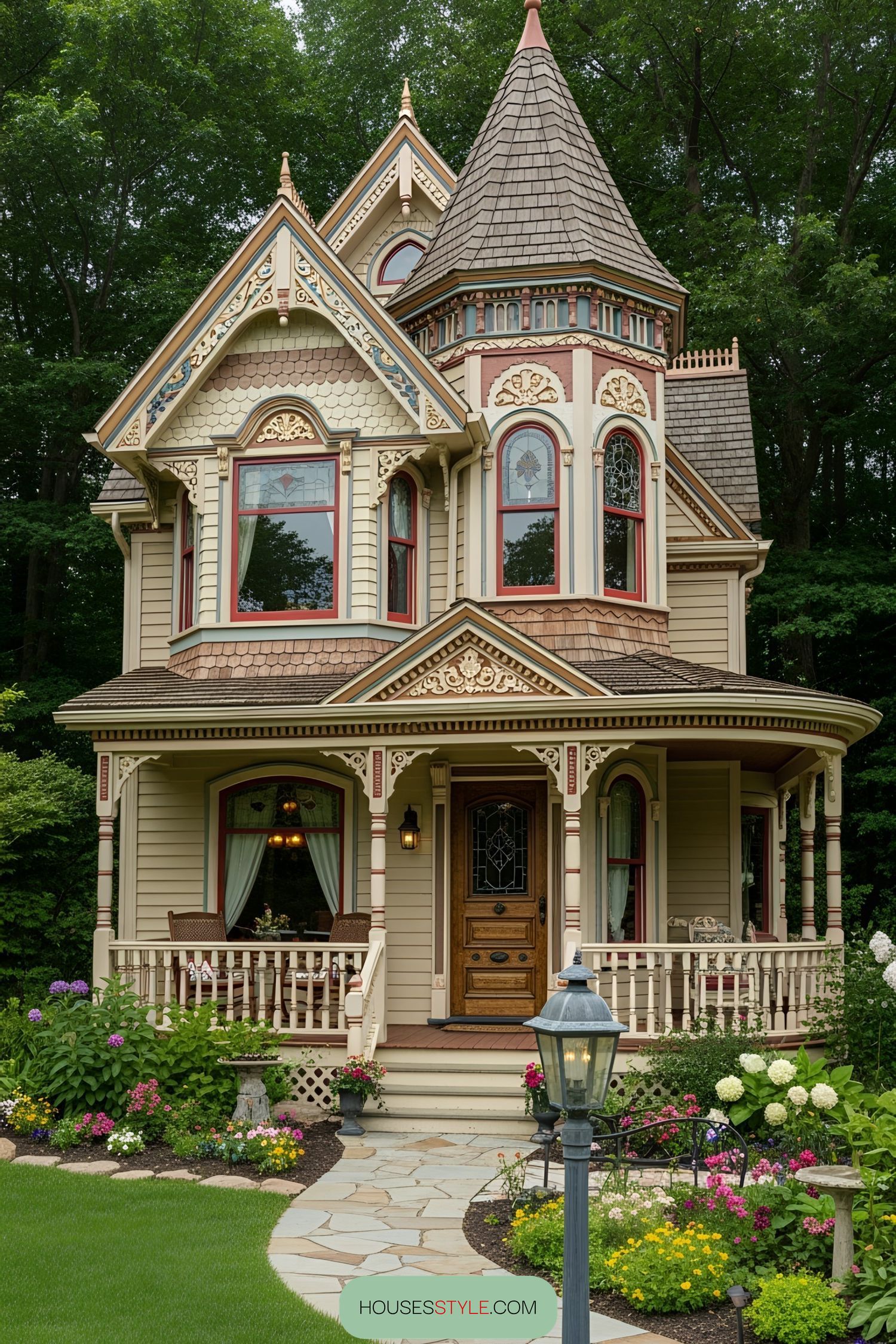 A Miniature Mansion With Victorian Flair