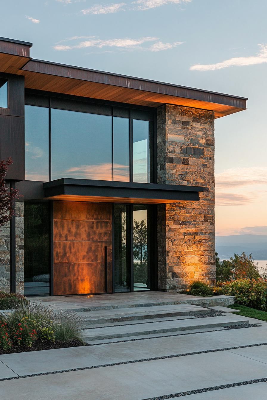 Stone, Wood, and Metal Panel Combinations - photo 3