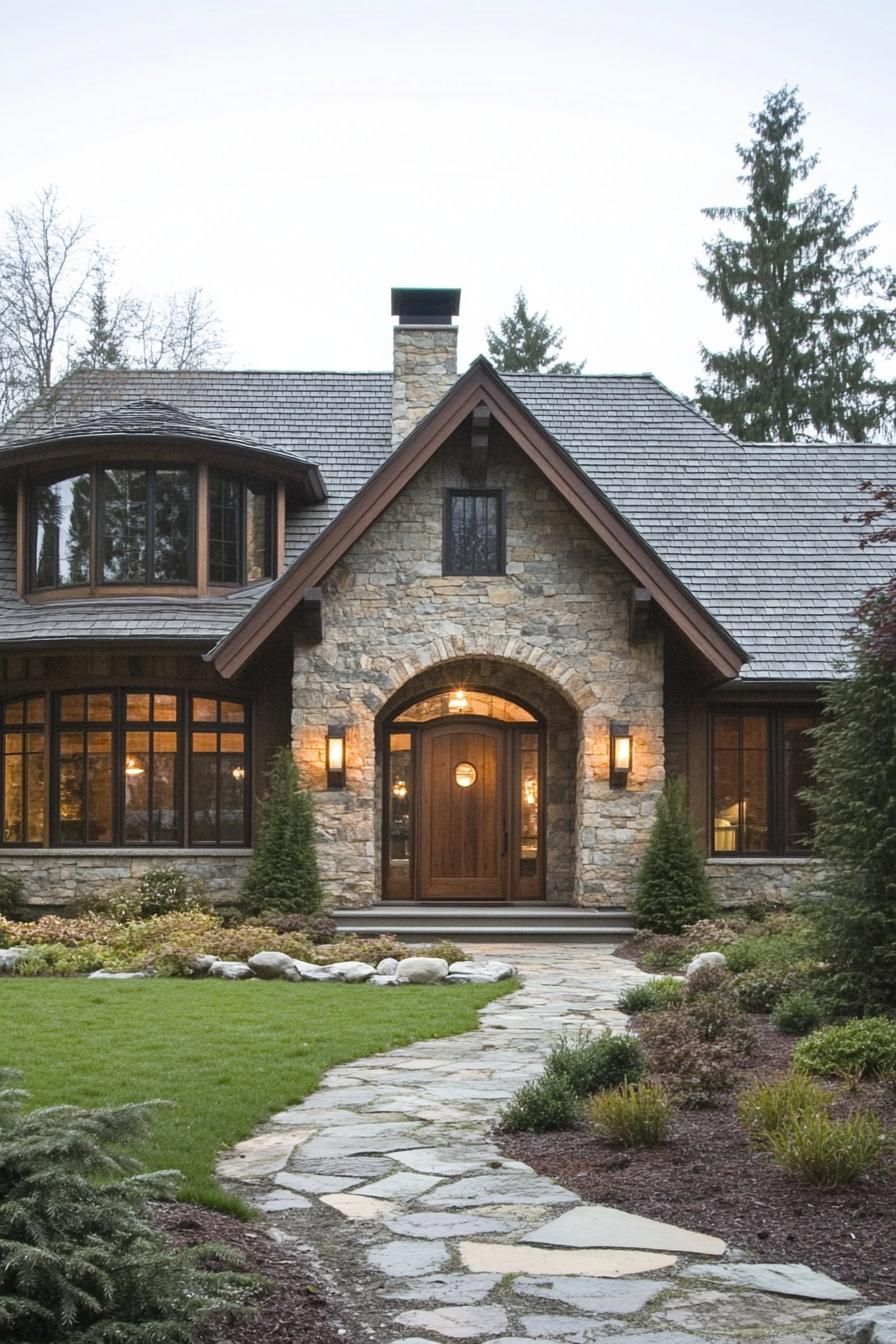 Stone Cottage With Inviting Pathway