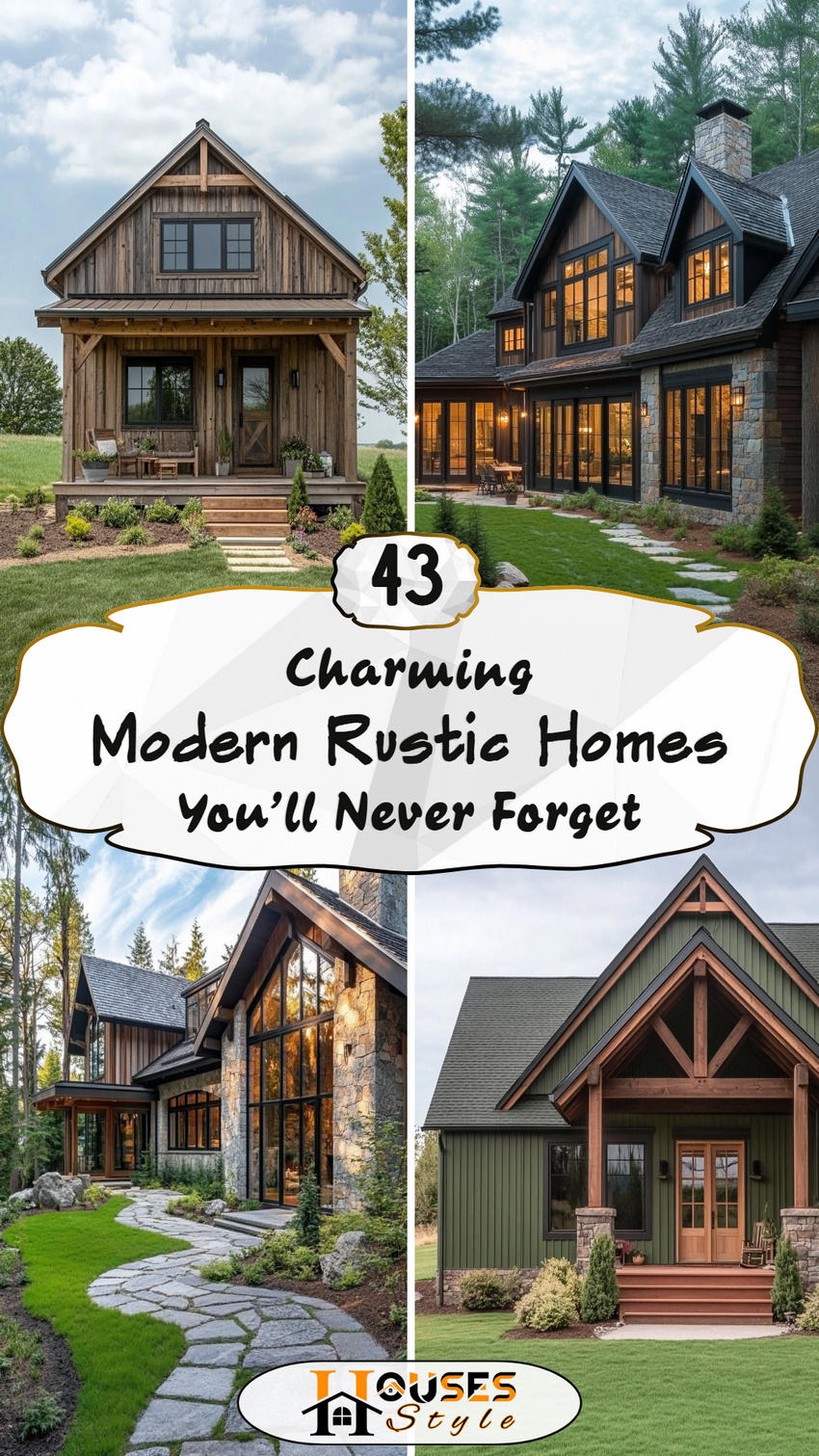 43 Charming Modern Rustic Homes You’ll Never Forget