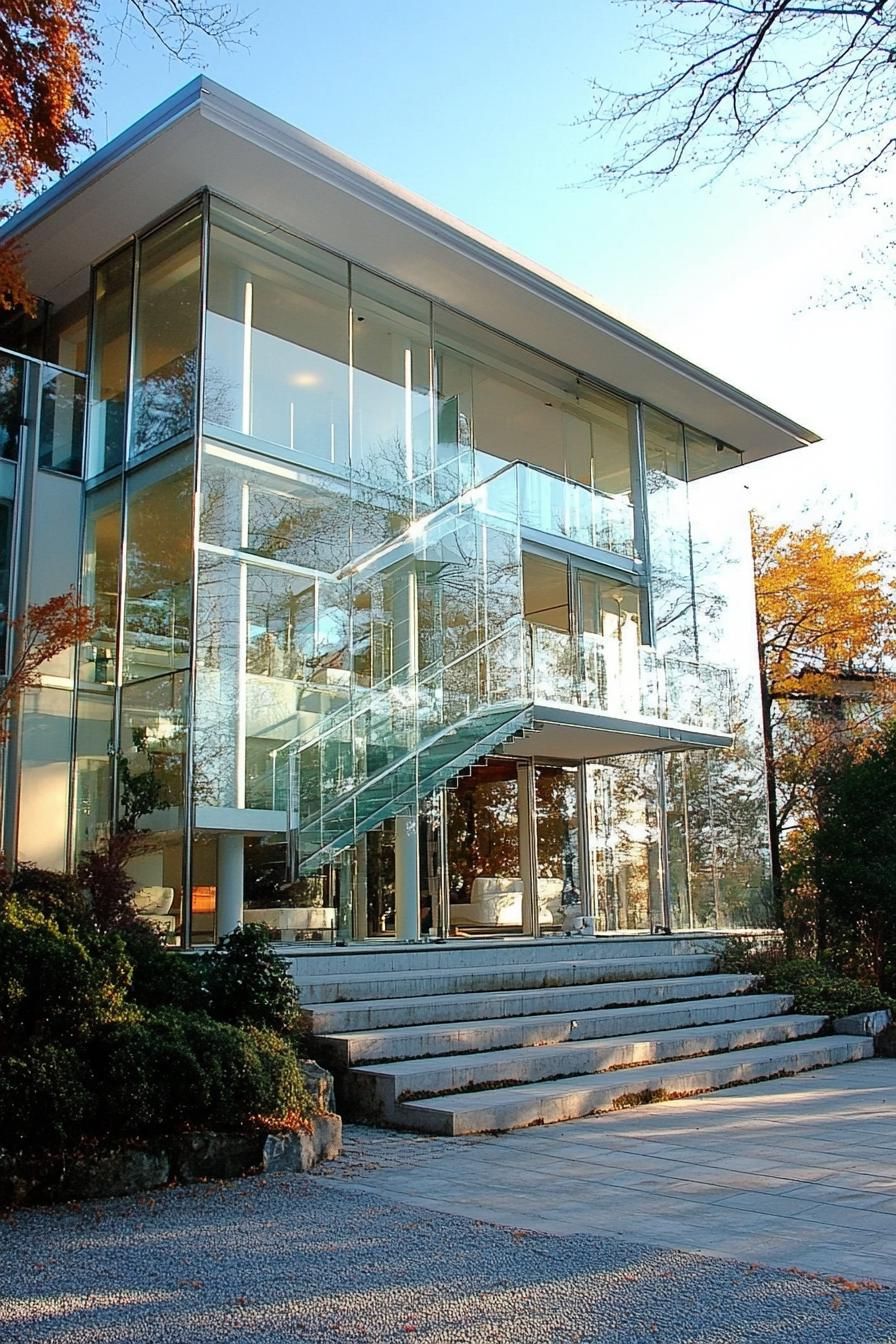Glass Railings for a Floating Staircase - photo 2