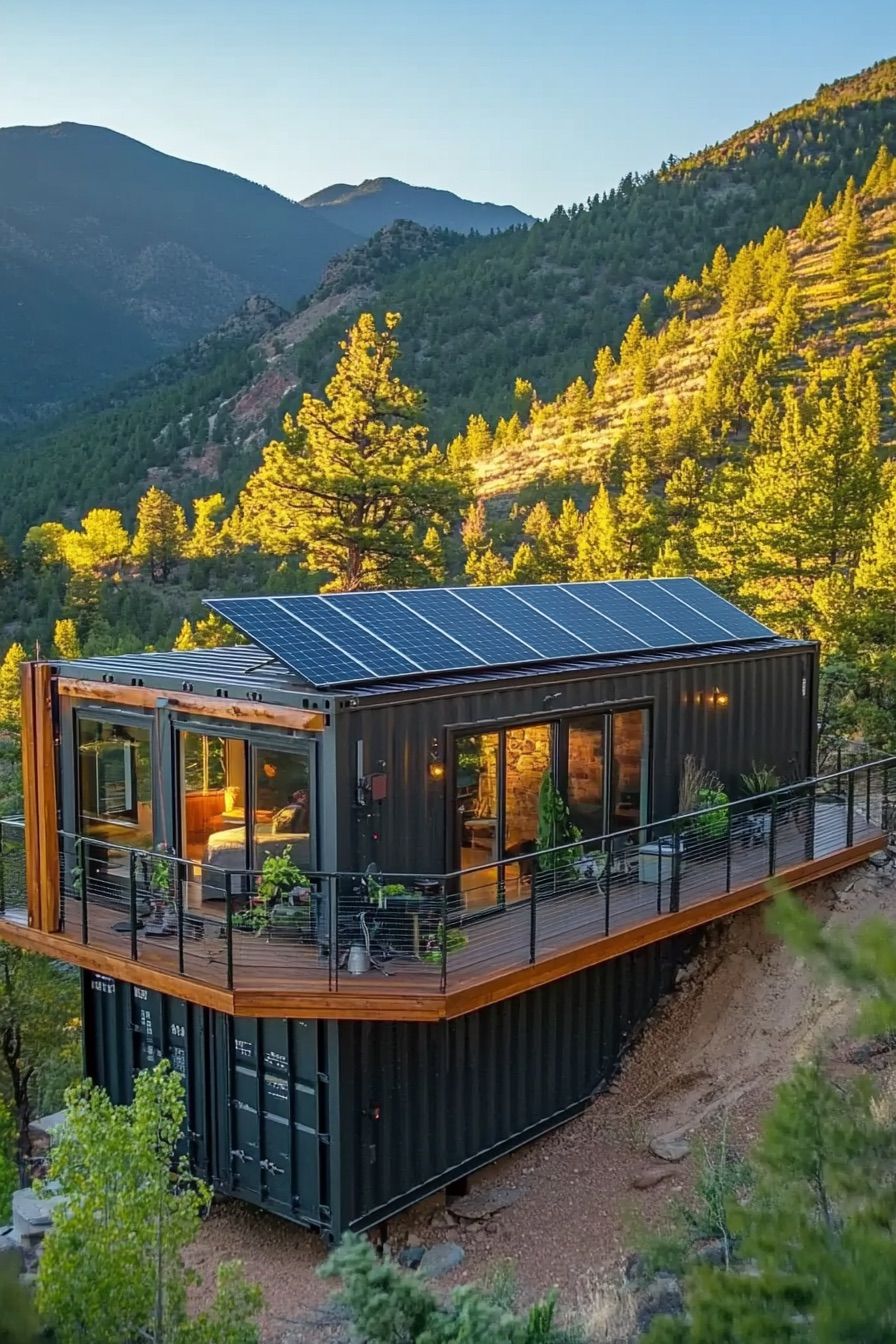 Solar-Powered Off-Grid Container Retreat - photo 3