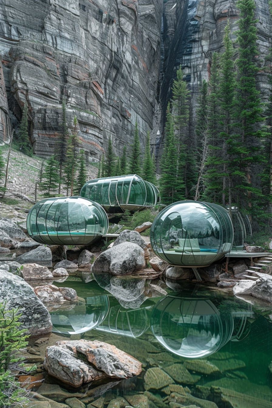 Connected Glass Pod Cabins - photo 2