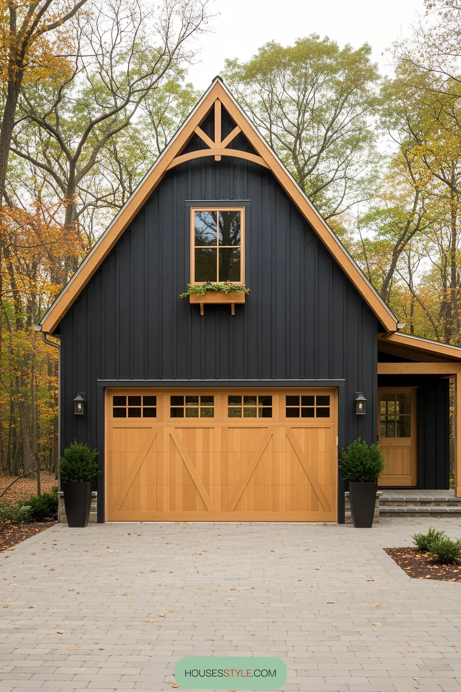 Stylish Forest Getaway With a Quaint Car Shelter