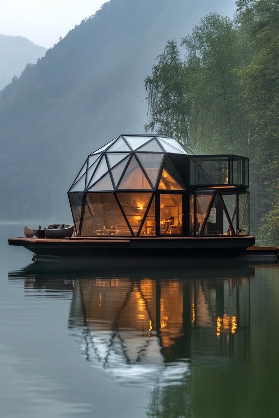17) A Cabin Unlike Any Other: Floating Geodesic Design