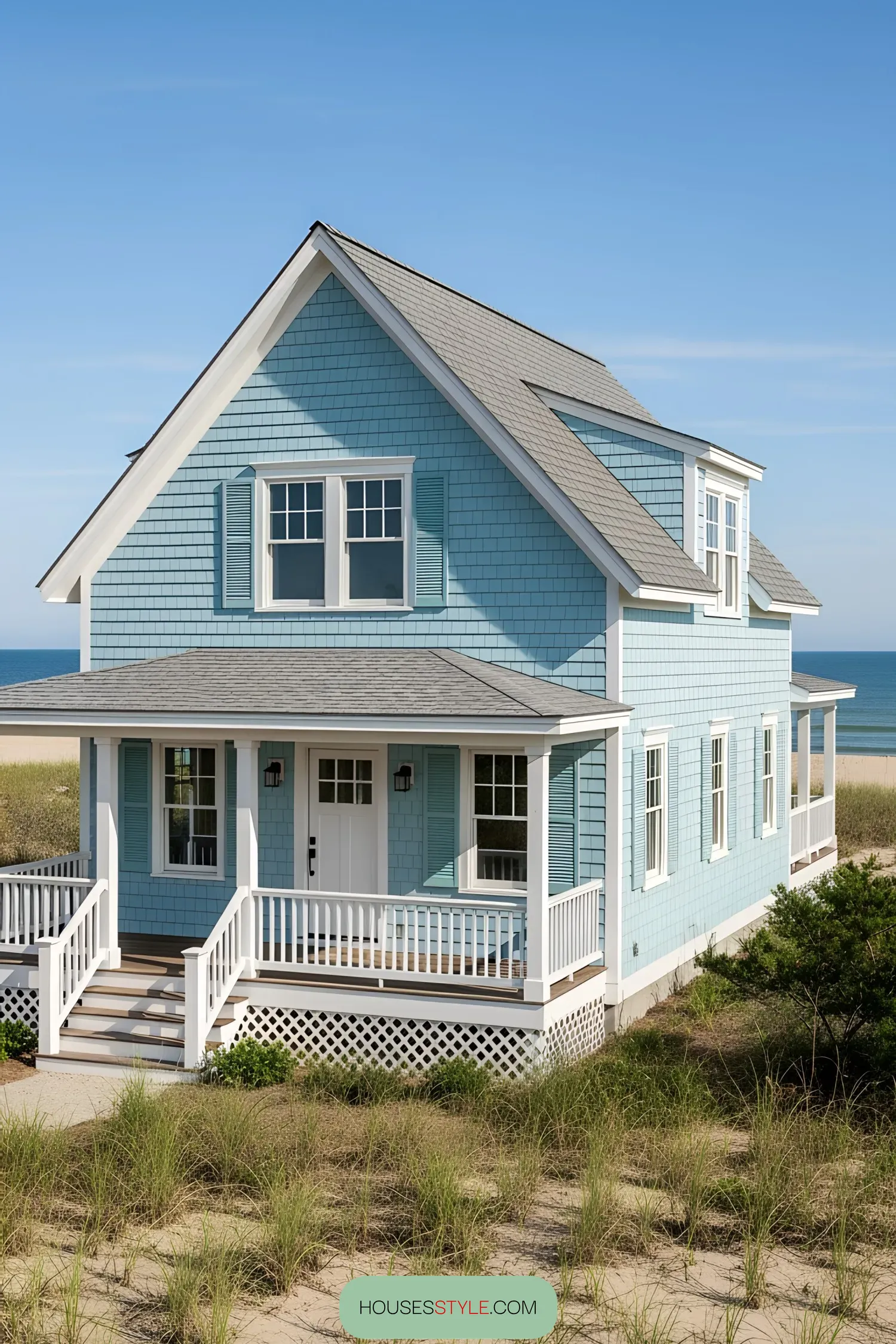 Blue-Toned Beach House Dreams