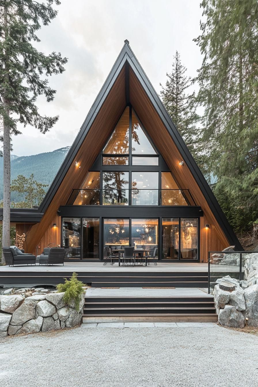 A-Frame Houses With Floor-to-Ceiling Windows - photo 4