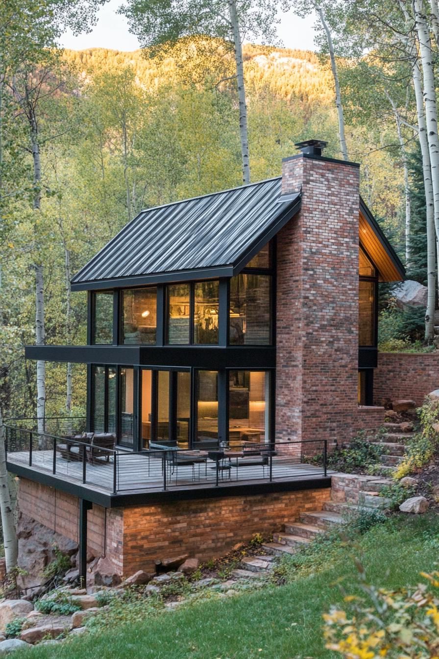 Modern Homes With Black Steel and Wood - photo 2