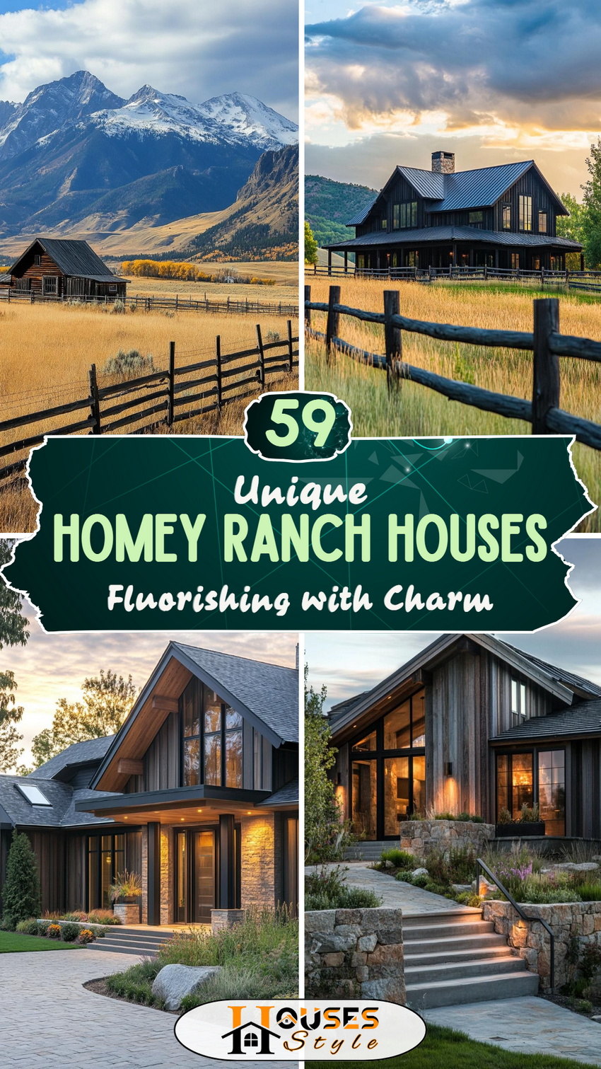 59 Homely Ranch Houses Fluorishing with Charm